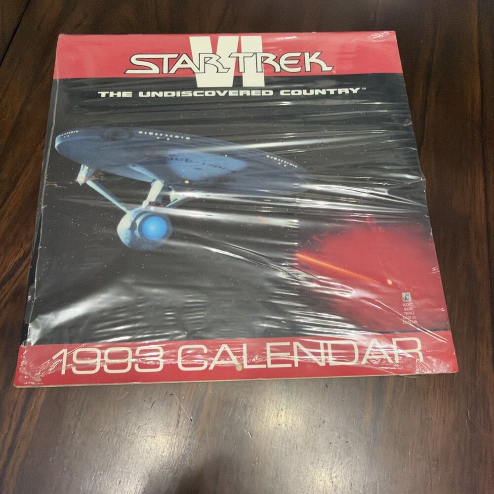 Star Trek 6 the Undiscovered Country 1993 Wall Calendar